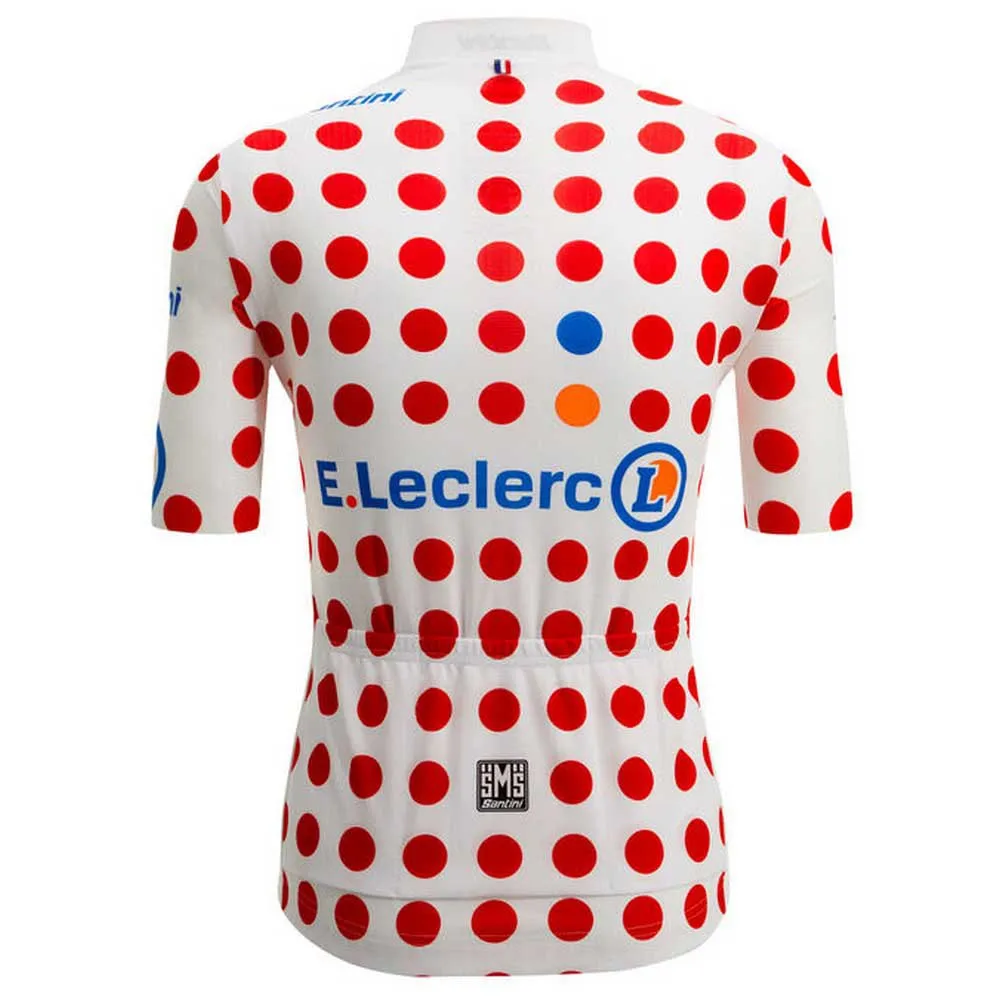 Santini Replica Tour De France Gpm Leader Kort Ermet Trøye