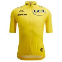Santini Replica Tour De France Overall Leader Kort Ermet Trøye Santini Replica Tour De France Overall Leader Kort Ermet Trøye
