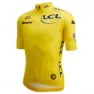 Santini Replica Tour De France Overall Leader Kort Ermet Trøye