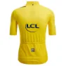Santini Replica Tour De France Overall Leader Kort Ermet Trøye