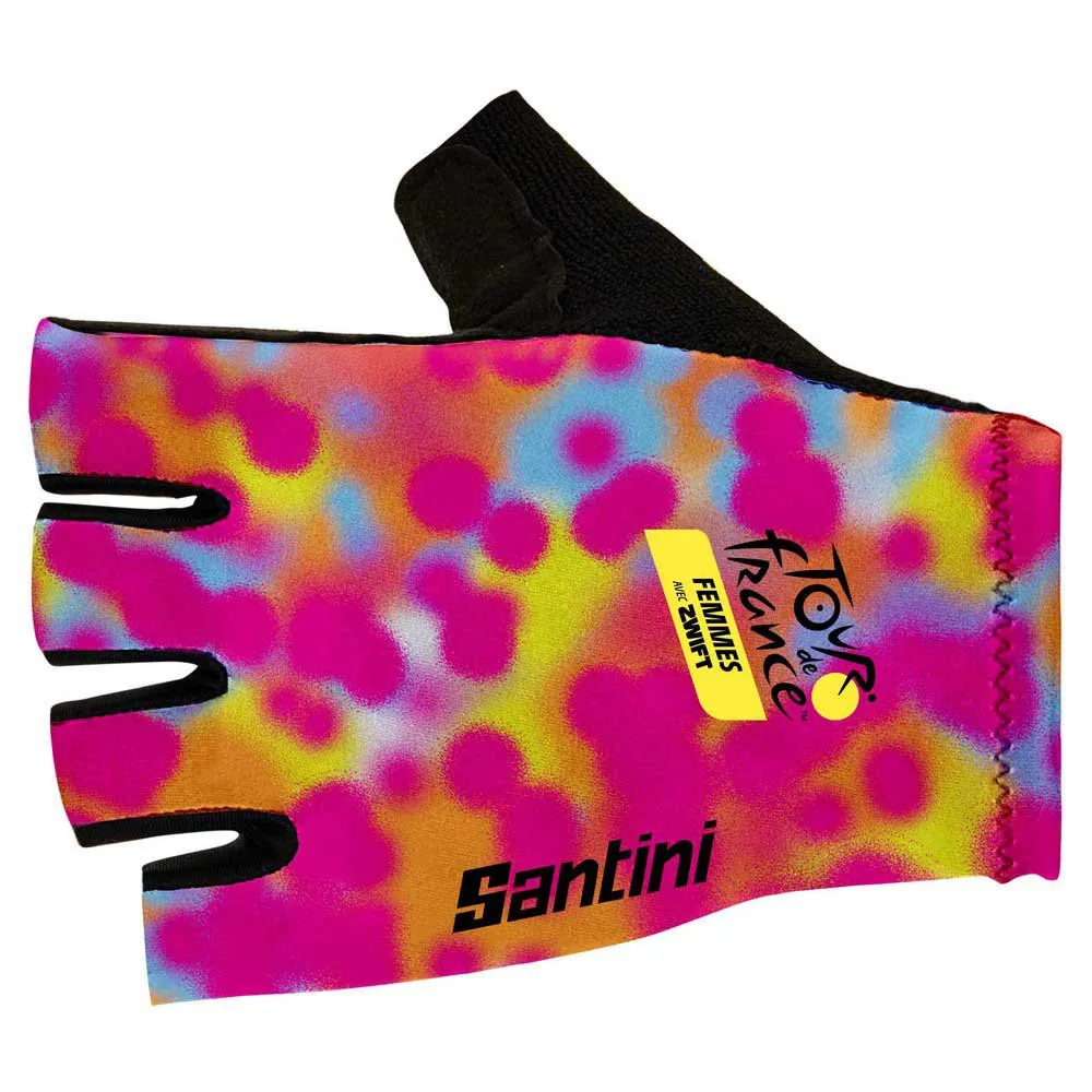 Santini Rotterdam Tour De France Femme Avec Zwift Official Korte Hansker, Print Santini Rotterdam Tour De France Femme Avec Zwift Official Korte Hansker, Print