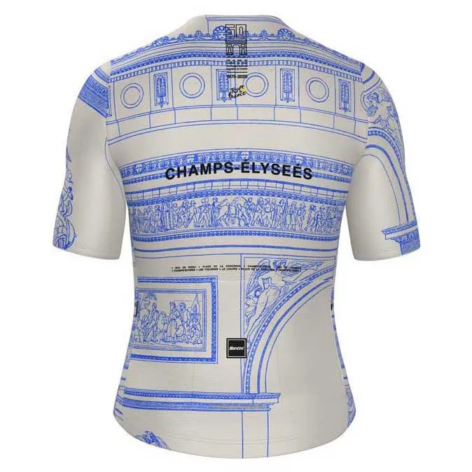 Santini Tdf Arrivée Arc De Triomphe 2025 Kort Ermet Trøye Santini Tdf Arrivée Arc De Triomphe 2025 Kort Ermet Trøye