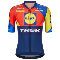 Santini Team Aero Lidl-trek 2025 Kort Ermet Trøye Santini Team Aero Lidl-trek 2025 Kort Ermet Trøye
