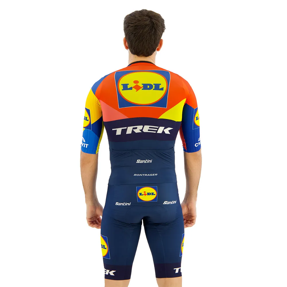 Santini Team Aero Lidl-trek 2025 Sykkel-skinsuit Santini Team Aero Lidl-trek 2025 Sykkel-skinsuit