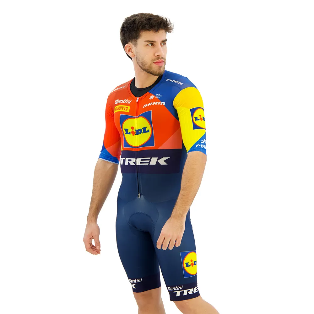 Santini Team Aero Lidl-trek 2025 Sykkel-skinsuit Santini Team Aero Lidl-trek 2025 Sykkel-skinsuit