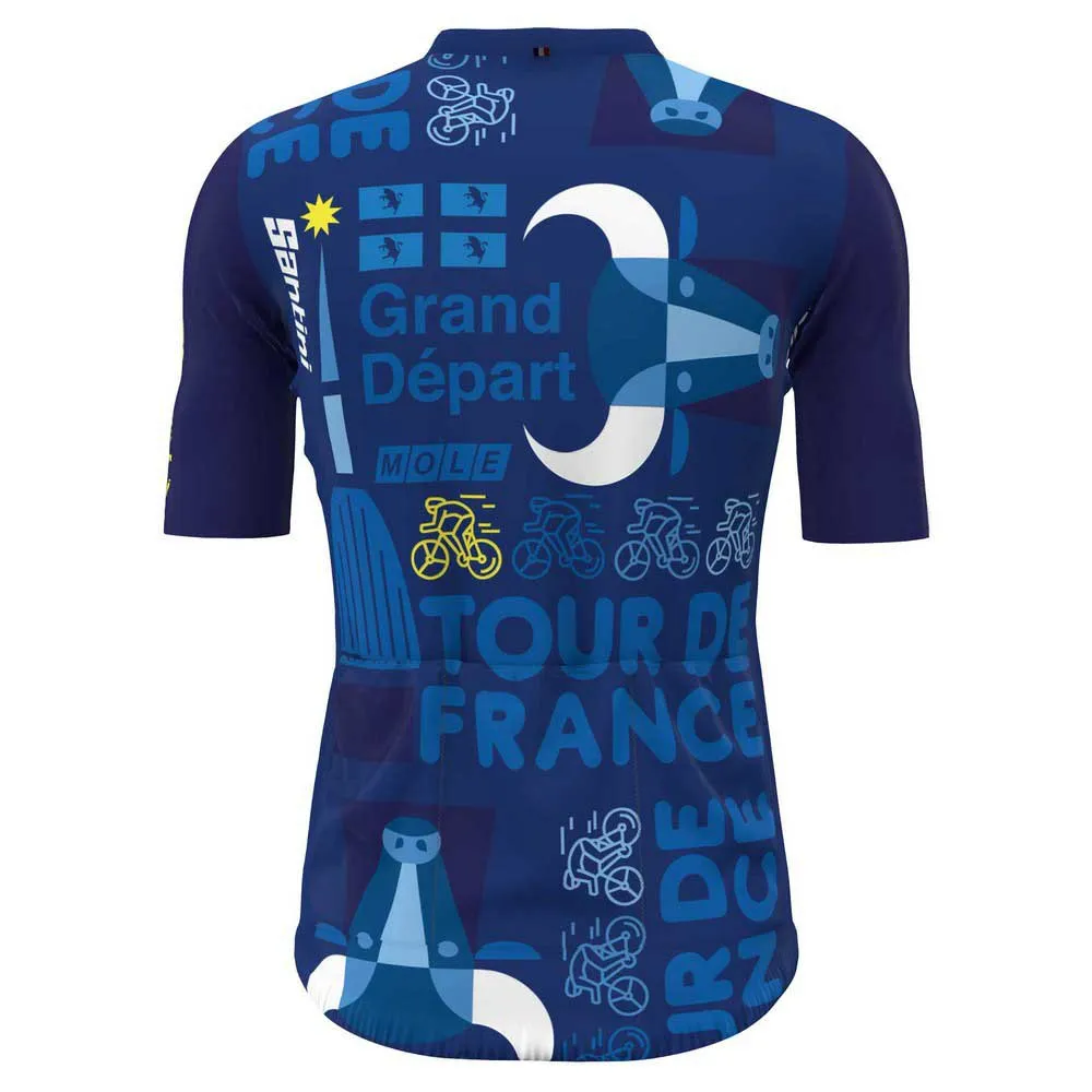 Santini Torino Tour De France Official Kort Ermet Trøye
