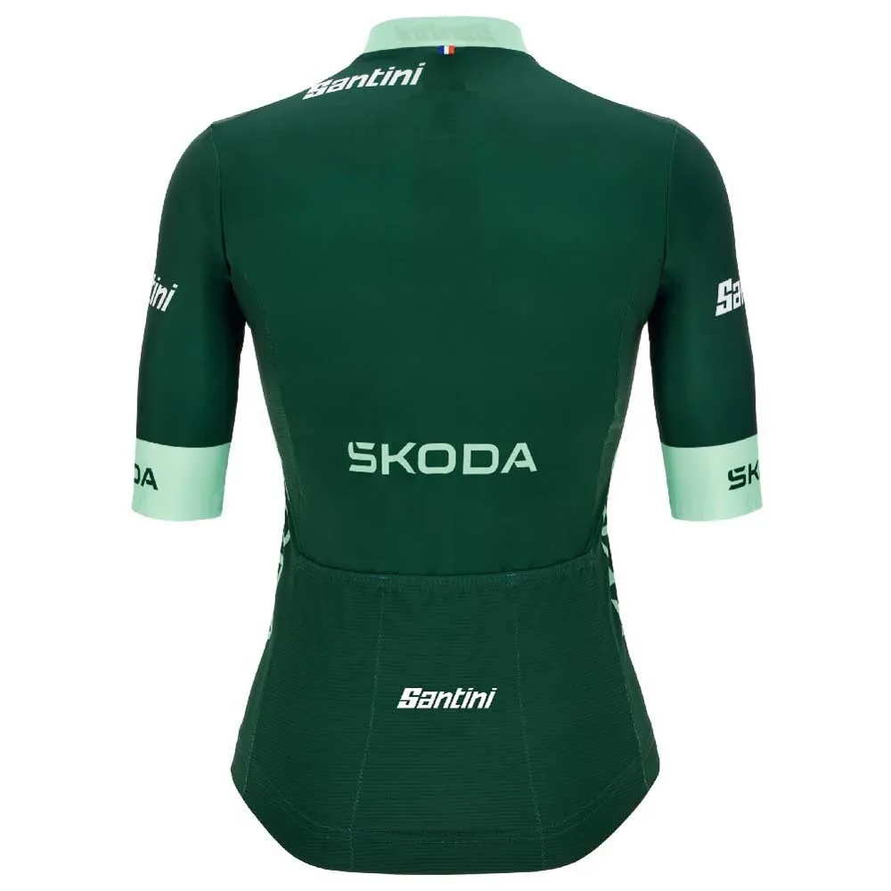 Santini Tour De France Avec Zwift Green 2025 Kort Ermet Trøye Santini Tour De France Avec Zwift Green 2025 Kort Ermet Trøye