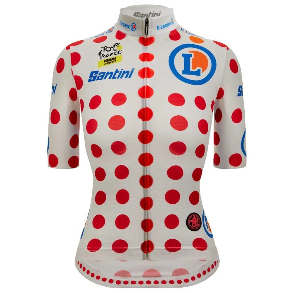 Santini Tour De France Avec Zwift Polka Dot 2025 Kort Ermet Trøye Santini Tour De France Avec Zwift Polka Dot 2025 Kort Ermet Trøye