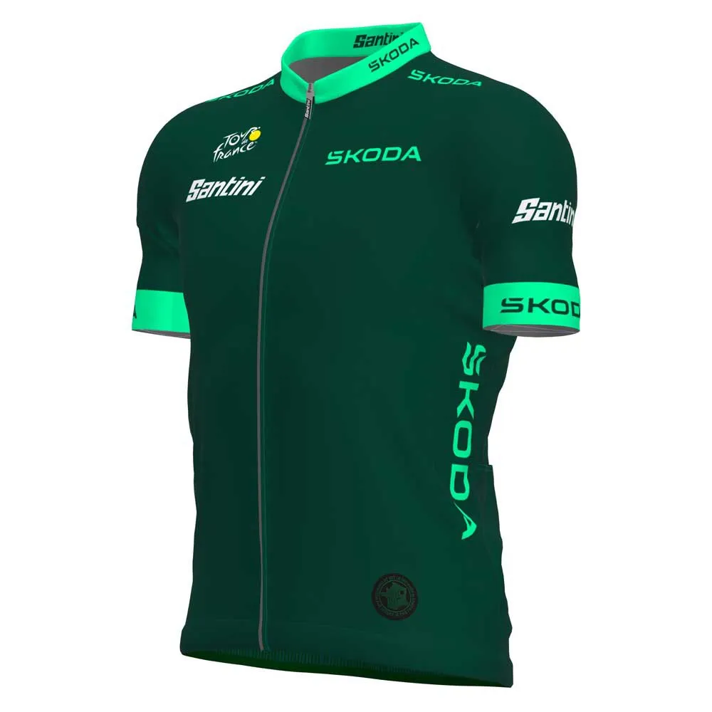 Santini Tour De France Fan Line Best Sprinter Kort Ermet Trøye Santini Tour De France Fan Line Best Sprinter Kort Ermet Trøye