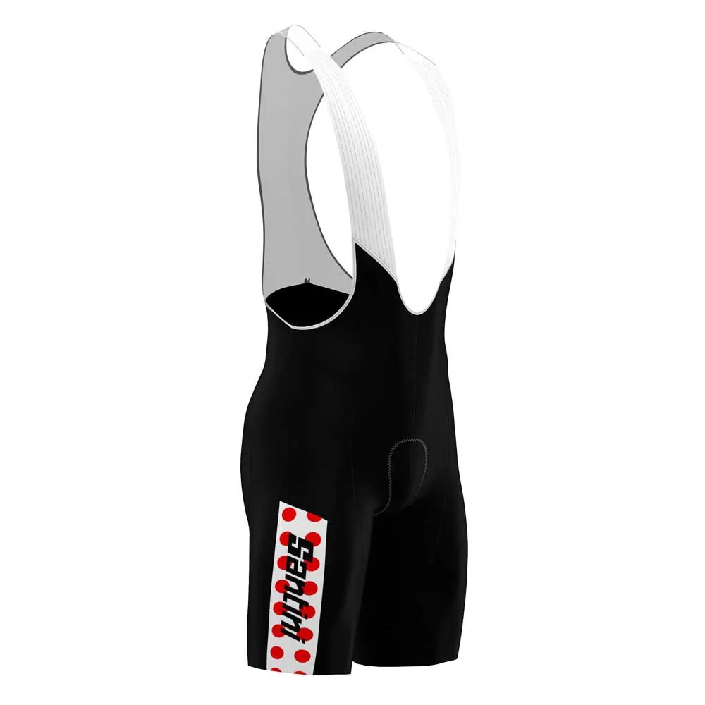 Santini Tour De France Fan Line Gpm Leader Sykkelshorts Santini Tour De France Fan Line Gpm Leader Sykkelshorts