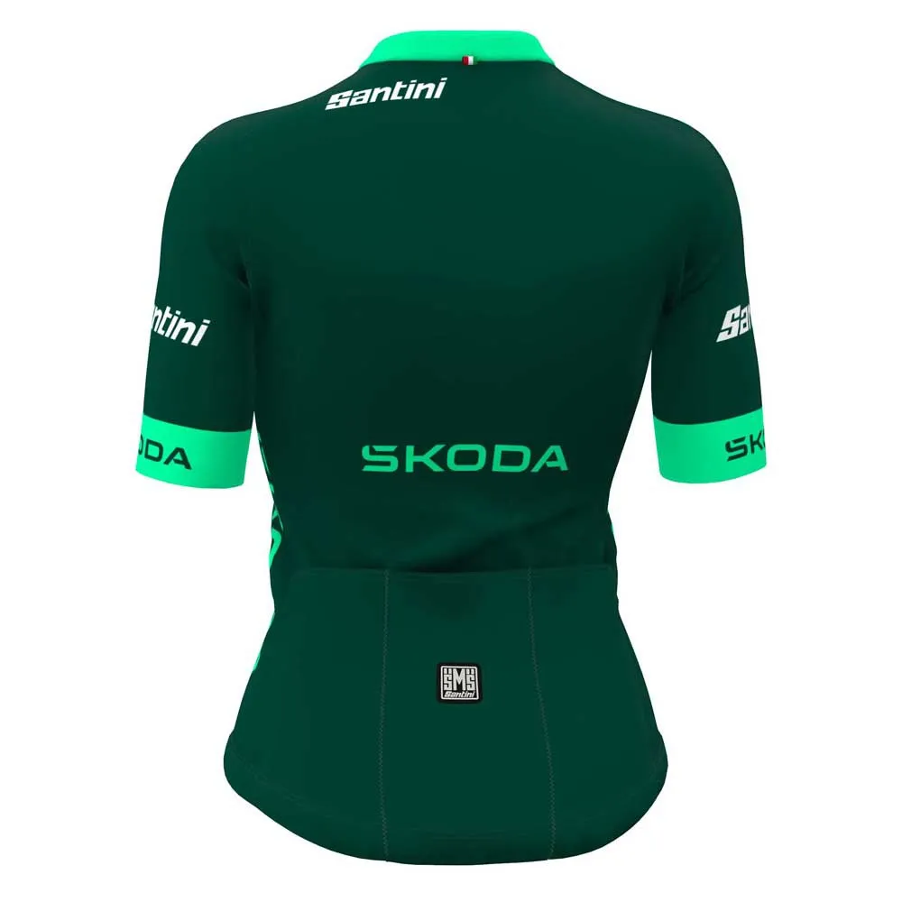 Santini Tour De France Femme Avec Zwift Best Sprinter Leader Kort Ermet Trøye Santini Tour De France Femme Avec Zwift Best Sprinter Leader Kort Ermet Trøye