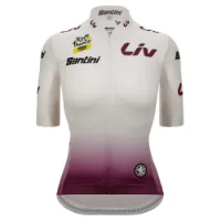Santini Tour De France Femme Avec Zwift Best Young Leader Kort Ermet Trøye