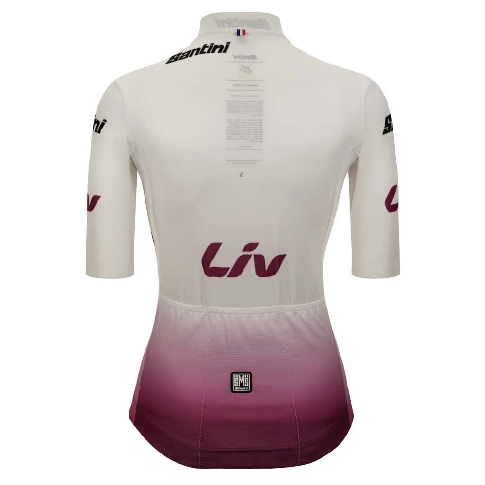 Santini Tour De France Femme Avec Zwift Best Young Leader Kort Ermet Trøye