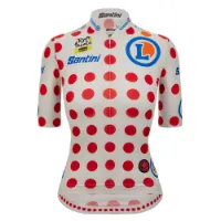 Santini Tour De France Femme Avec Zwift Gpm Leader Kort Ermet Trøye Santini Tour De France Femme Avec Zwift Gpm Leader Kort Ermet Trøye
