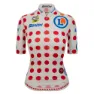 Santini Tour De France Femme Avec Zwift Gpm Leader Kort Ermet Trøye
