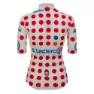 Santini Tour De France Femme Avec Zwift Gpm Leader Kort Ermet Trøye