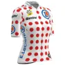 Santini Tour De France Femme Zwift Gpm Leader Kort Ermet Trøye, Pois