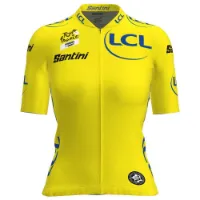 Santini Tour De France Femme Zwift Overall Leader Kort Ermet Trøye Santini Tour De France Femme Zwift Overall Leader Kort Ermet Trøye