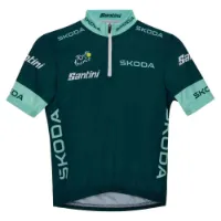 Santini Tour De France Official Best Sprinter Kort Ermet Trøye