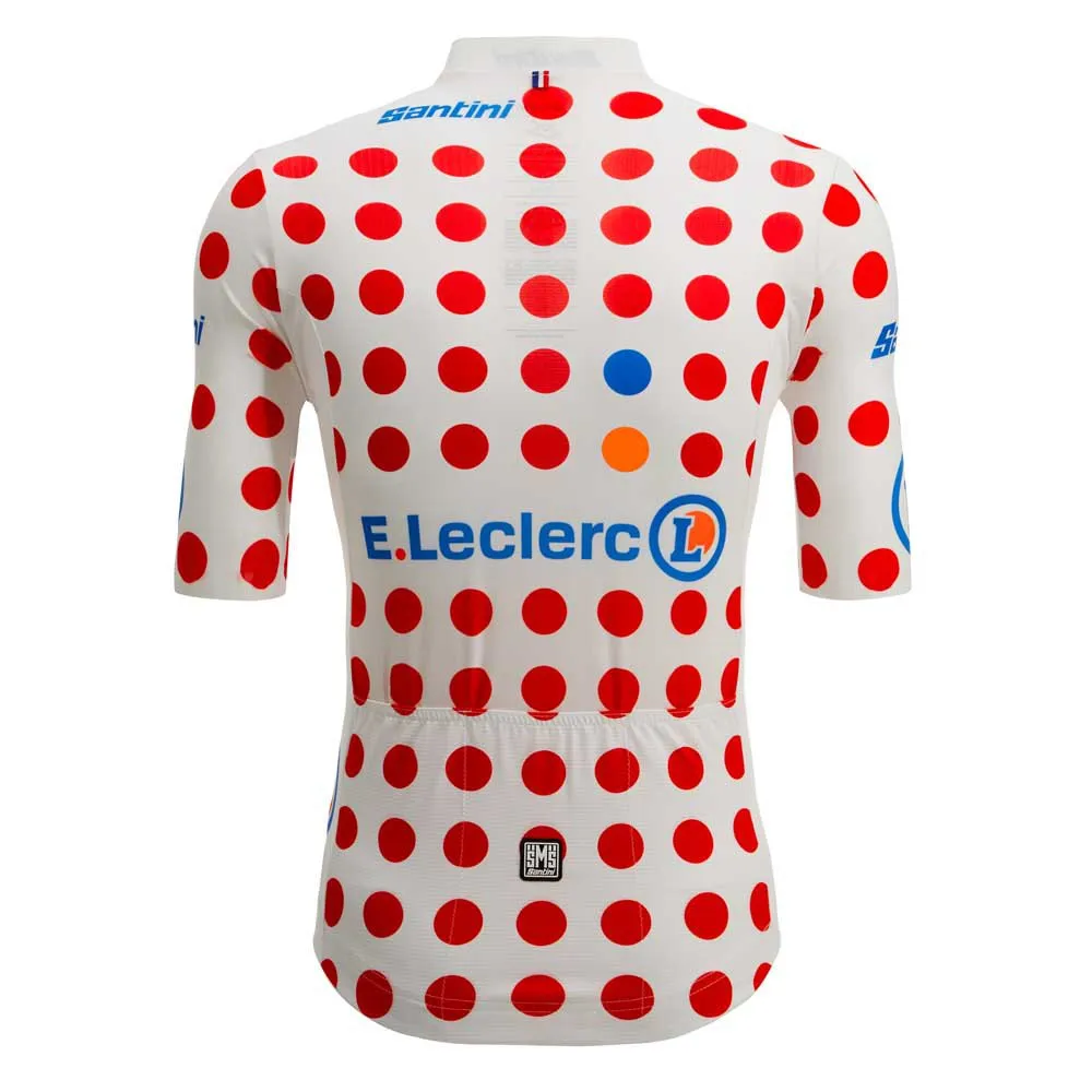 Santini Tour De France Official Gpm Leader Kort Ermet Trøye