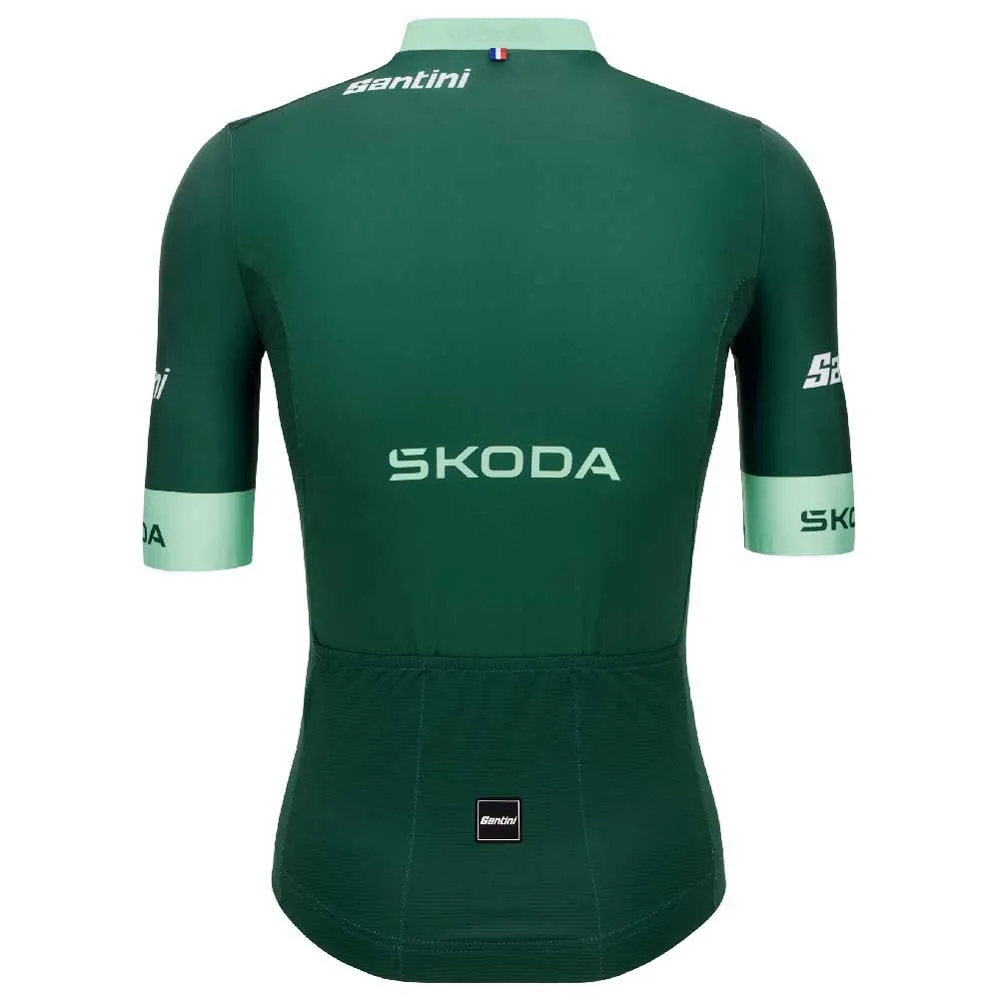 Santini Tour De France Official Green 2025 Kort Ermet Trøye Santini Tour De France Official Green 2025 Kort Ermet Trøye