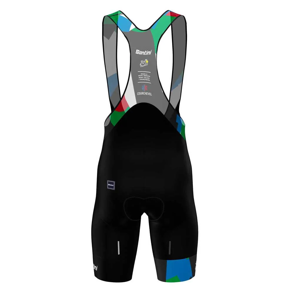 Santini Tour De France Official Mont Blanc-courchevel Sykkelshorts, Black
