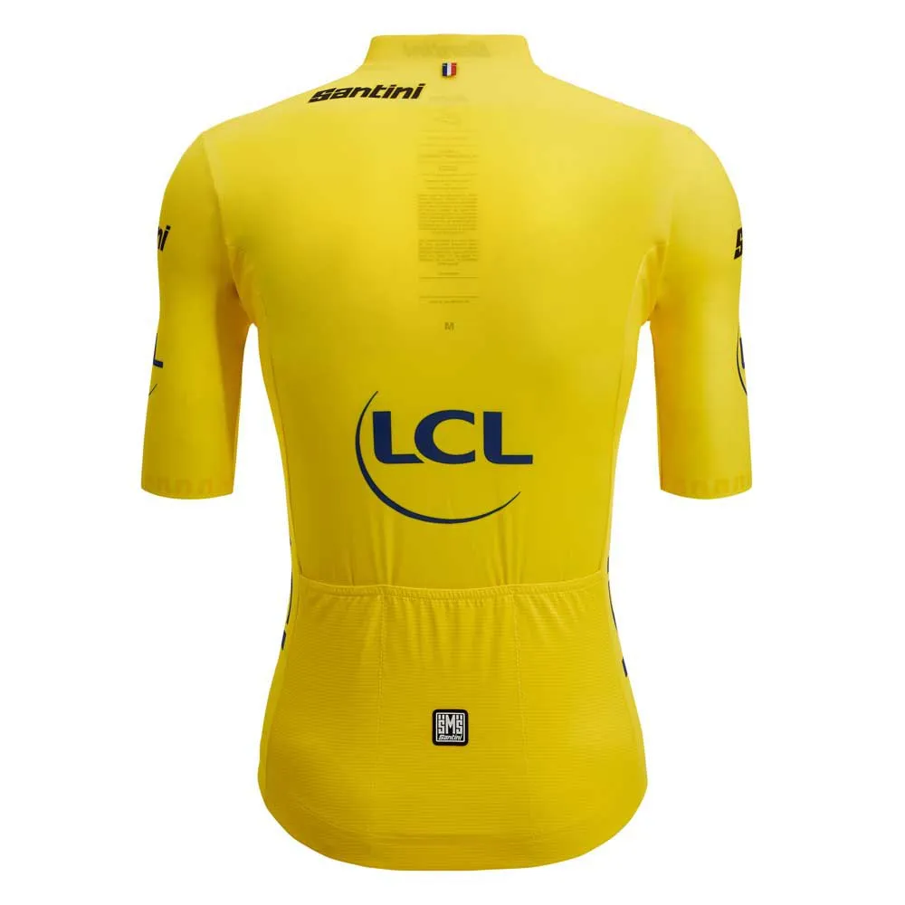 Santini Tour De France Official Overall Leader Kort Ermet Trøye