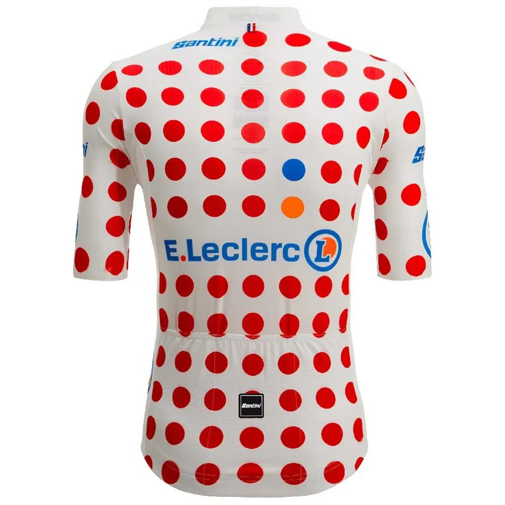 Santini Tour De France Official Polka Dot 2025 Kort Ermet Trøye