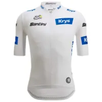 Santini Tour De France Official White 2025 Kort Ermet Trøye Santini Tour De France Official White 2025 Kort Ermet Trøye