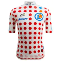 Santini Tour De France Polka Dot 2025 Kort Ermet Trøye Santini Tour De France Polka Dot 2025 Kort Ermet Trøye