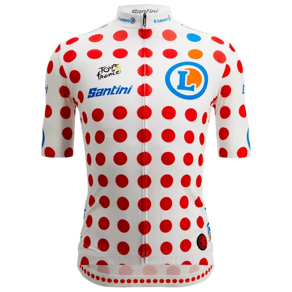 Santini Tour De France Polka Dot 2025 Kort Ermet Trøye