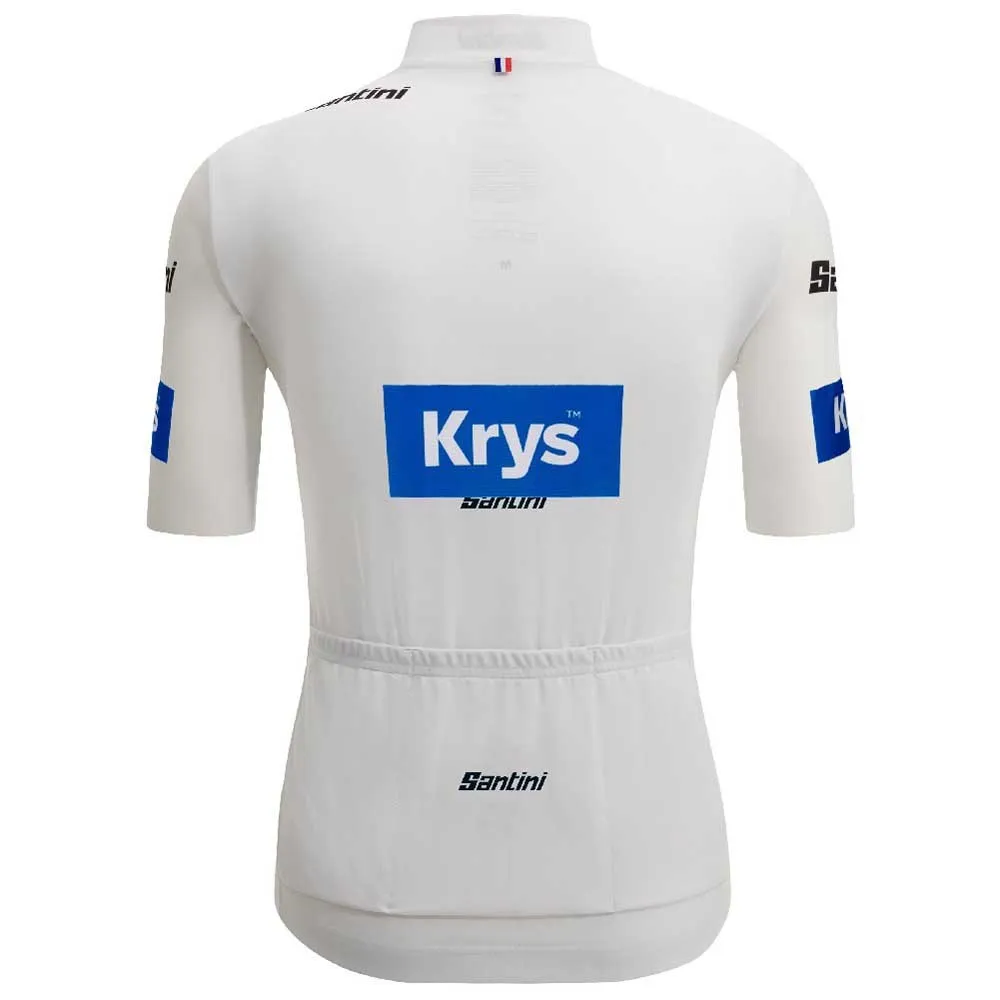 Santini Tour De France White 2025 Kort Ermet Trøye Santini Tour De France White 2025 Kort Ermet Trøye