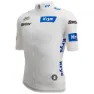 Santini Tour De France White 2025 Kort Ermet Trøye