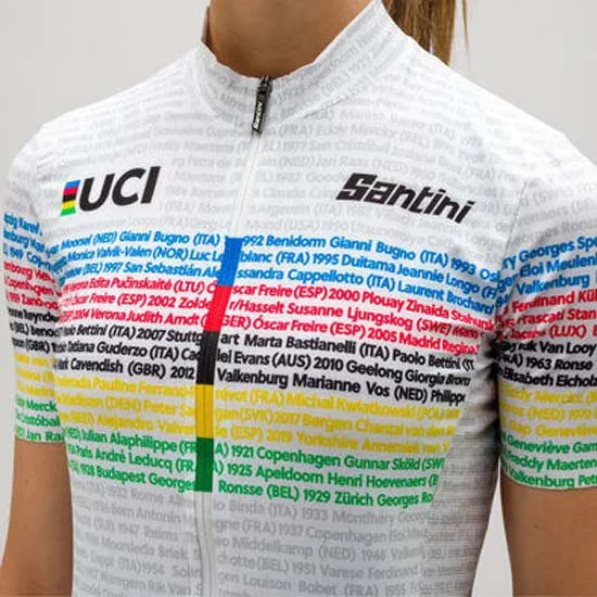 Santini Uci 100 Champion Kort Ermet Trøye