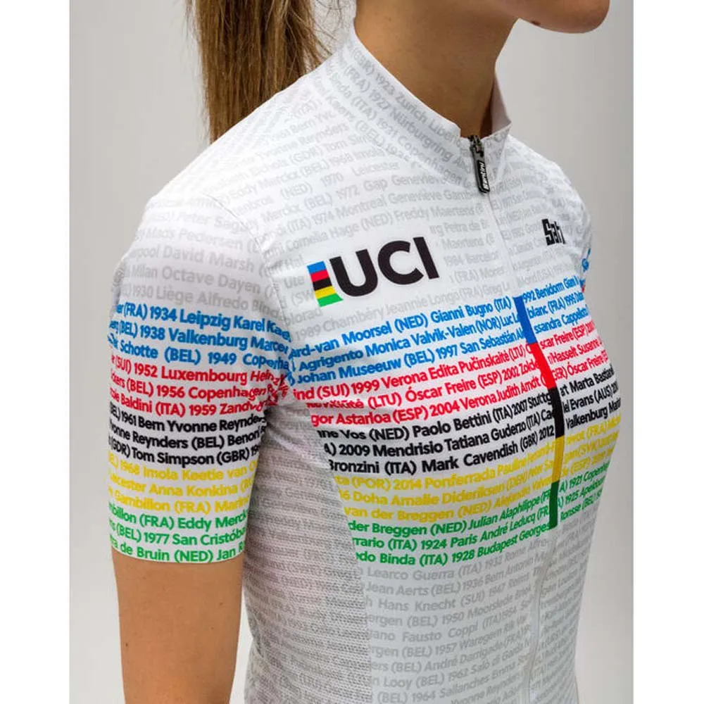 Santini Uci 100 Champion Kort Ermet Trøye