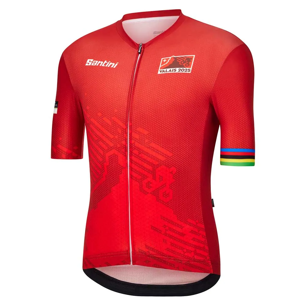 Santini Uci Mtb World Championships 2025 Kort Ermet Trøye Santini Uci Mtb World Championships 2025 Kort Ermet Trøye