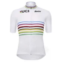 Santini Uci Official World Champion Master Kort Ermet Trøye Santini Uci Official World Champion Master Kort Ermet Trøye