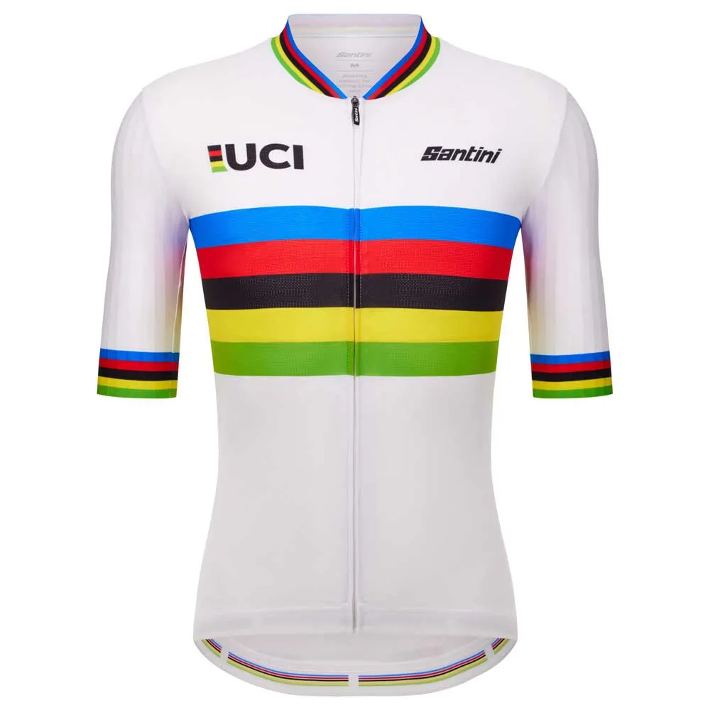 Santini Uci World Champion 2025 Kort Ermet Trøye