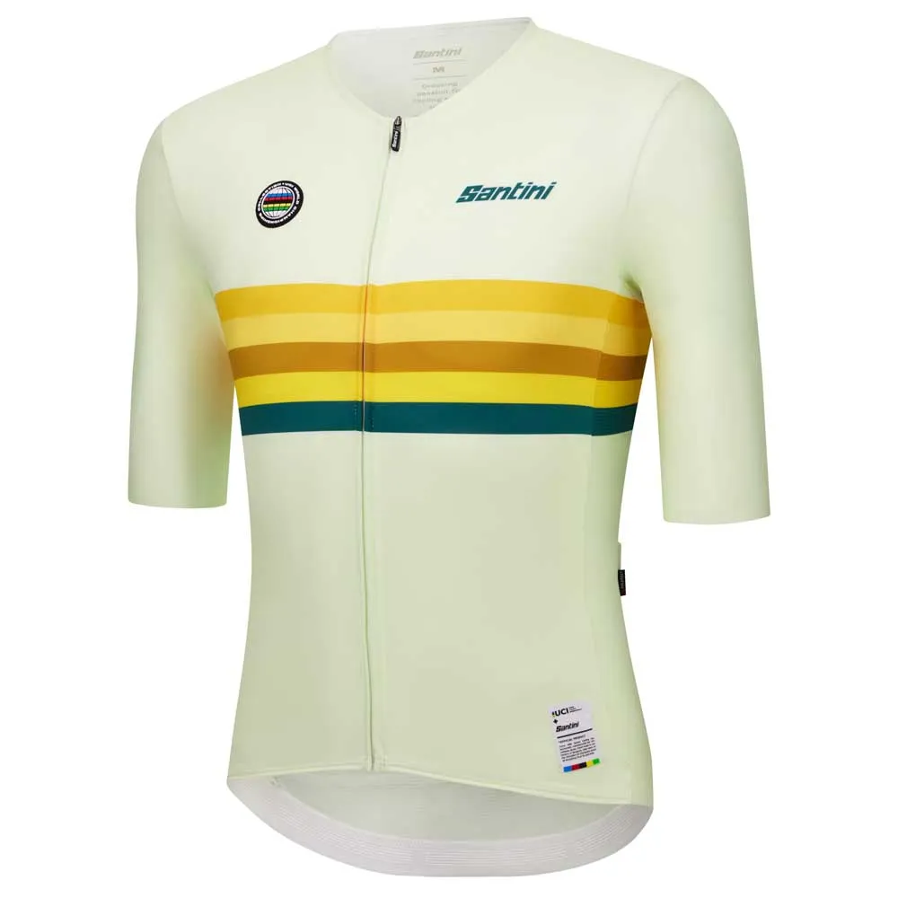 Santini Uci World Champion Australia 2025 Kort Ermet Trøye Santini Uci World Champion Australia 2025 Kort Ermet Trøye