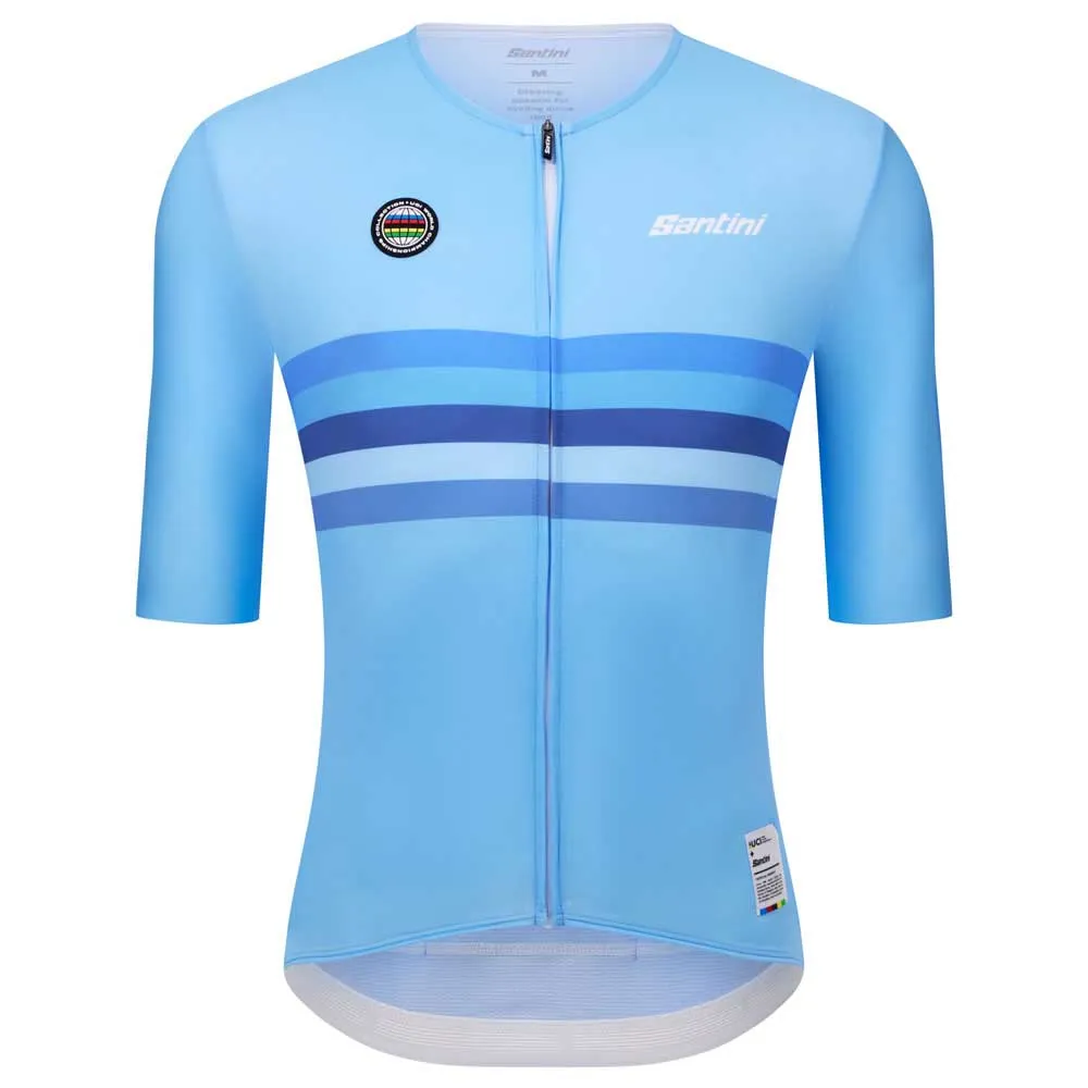 Santini Uci World Champion Belgium 2025 Kort Ermet Trøye