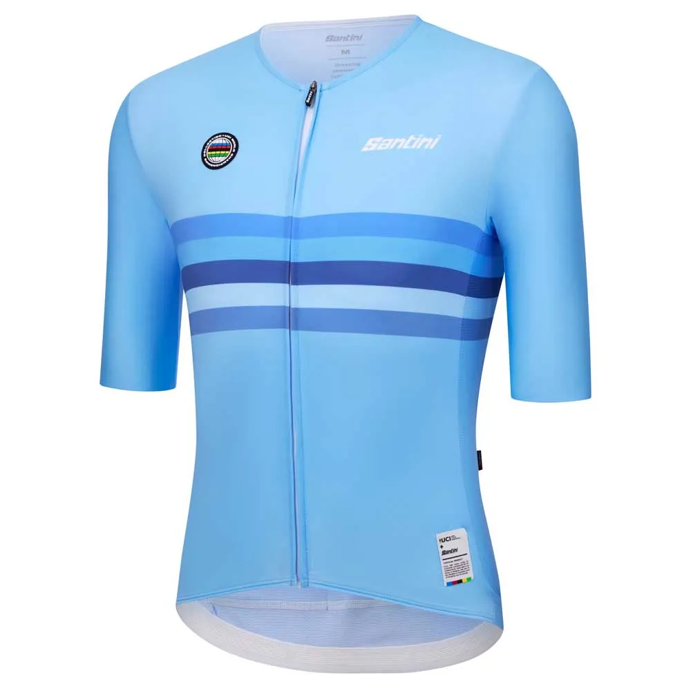 Santini Uci World Champion Belgium 2025 Kort Ermet Trøye
