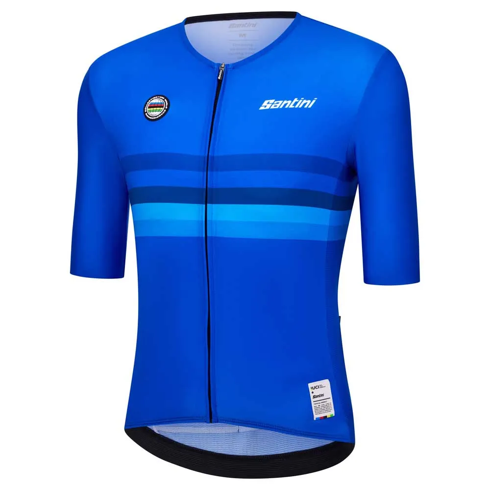 Santini Uci World Champion Italy 2025 Kort Ermet Trøye