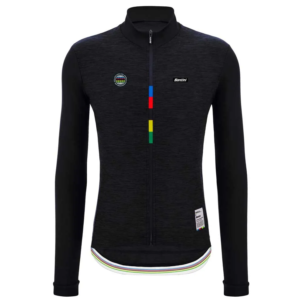 Santini Uci World Champion Mondo 2025 Langermet Trøye