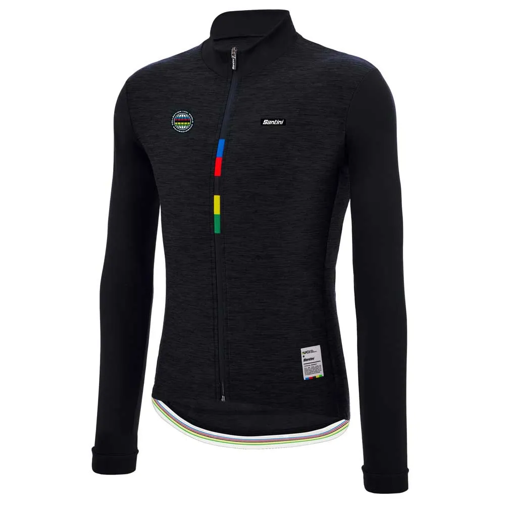 Santini Uci World Champion Mondo 2025 Langermet Trøye