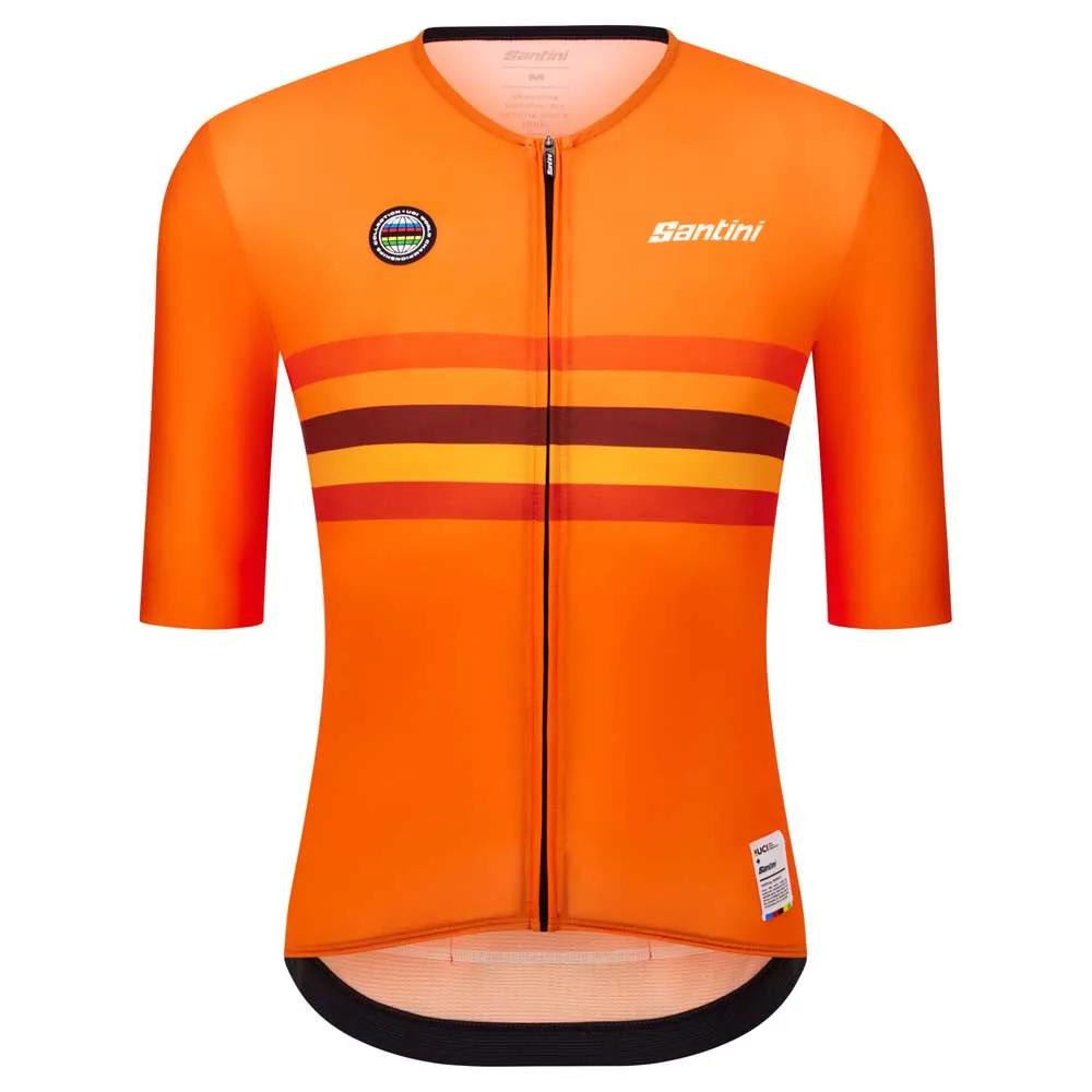 Santini Uci World Champion Netherlands 2025 Kort Ermet Trøye Santini Uci World Champion Netherlands 2025 Kort Ermet Trøye
