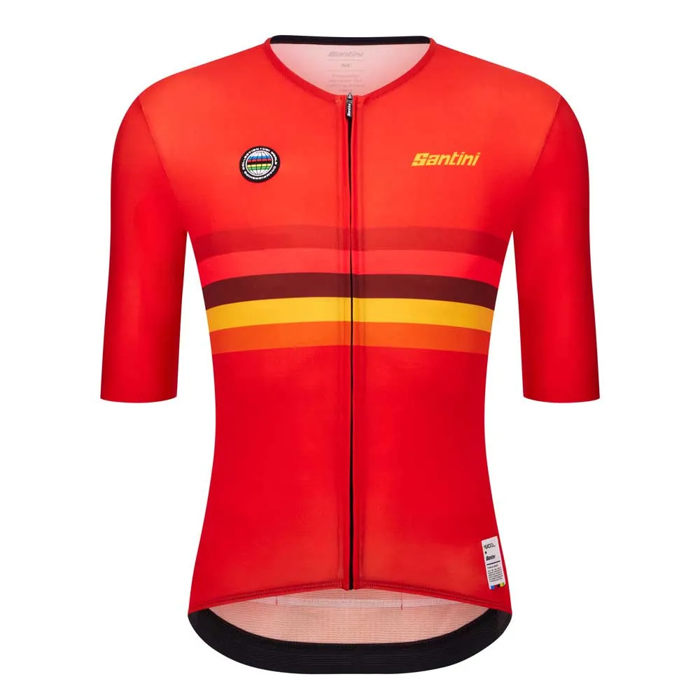 Santini Uci World Champion Spain 2025 Kort Ermet Trøye