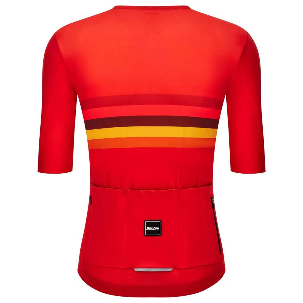 Santini Uci World Champion Spain 2025 Kort Ermet Trøye