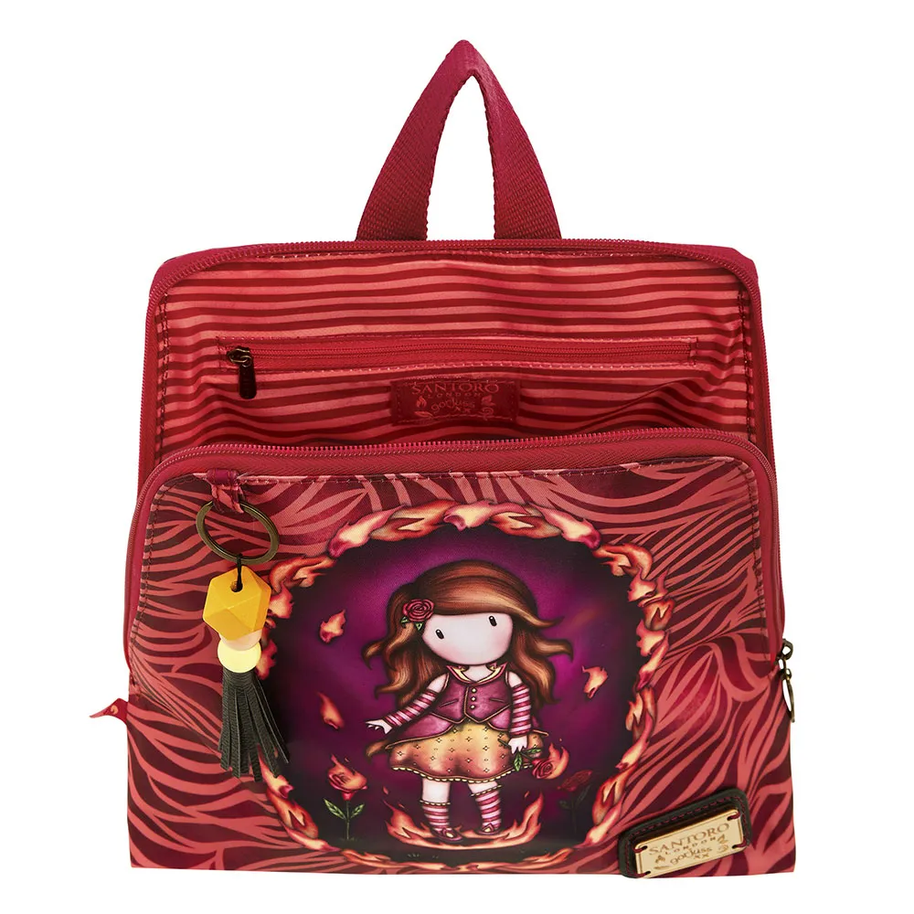 Santoro London Gorjuss Elements Fire In My Heart Ryggsekk, Multicolor
