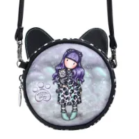 Santoro London Mini Round Gorjuss™ Smitten Kitten Skuldertaske
