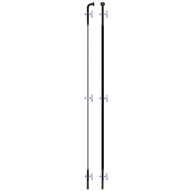 Sapim CX-Ray Inox 14G J-Bend Sort Eike Sapim CX-Ray Inox 14G J-Bend Sort Eike